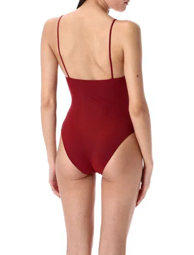 Lido Red Spaghetti-strap One-piece In Purple