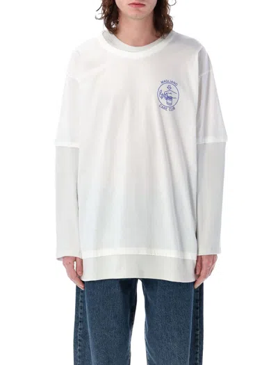 Magliano Double-layer Long-sleeved T-shirt In White