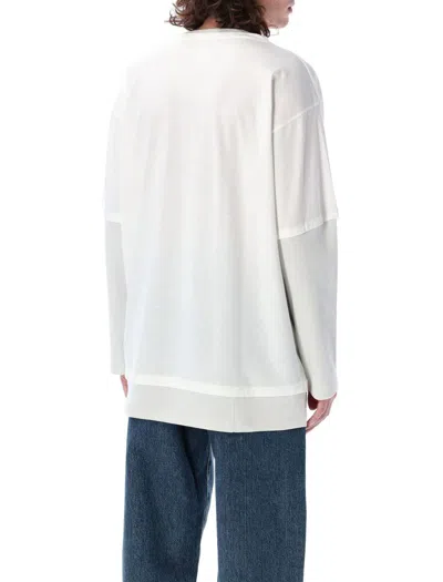 Magliano Double-layer Long-sleeved T-shirt In White