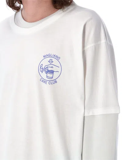 Magliano Double-layer Long-sleeved T-shirt In White