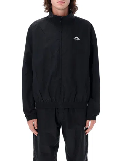 Marine Serre Track Jacket In Sport Nylon In Black