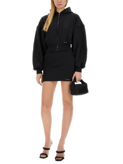 Alexander Wang T T By Alexander Wang Sweatshirt With Logo In Black