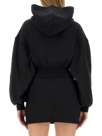 Alexander Wang T T By Alexander Wang Sweatshirt With Logo In Black