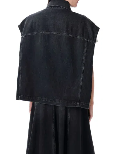Haikure Black Gail Mid Denim Jacket In Black