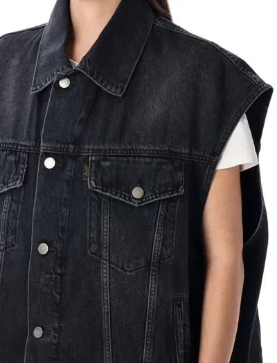 Haikure Black Gail Mid Denim Jacket In Black
