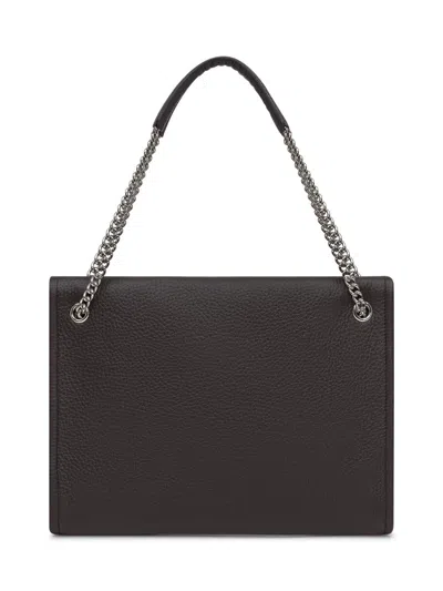 Orciani Chain-strap Leather Shoulder Bag In Brown