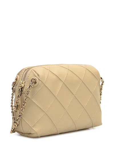 Tory Burch Quilted Beige Bag With Chain Strap In Sand
