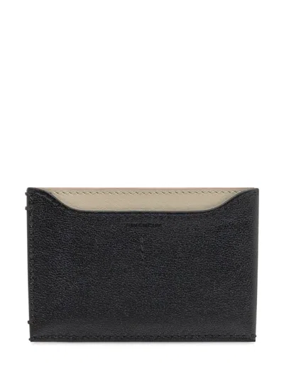 Givenchy Textured Leather Cardholder With Smooth Top In Black