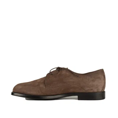 Alexander Hotto Brown Suede Lace-up In Brown