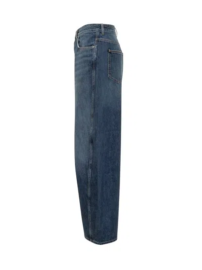 Givenchy Men Washed Out Denim Jeans In Blue