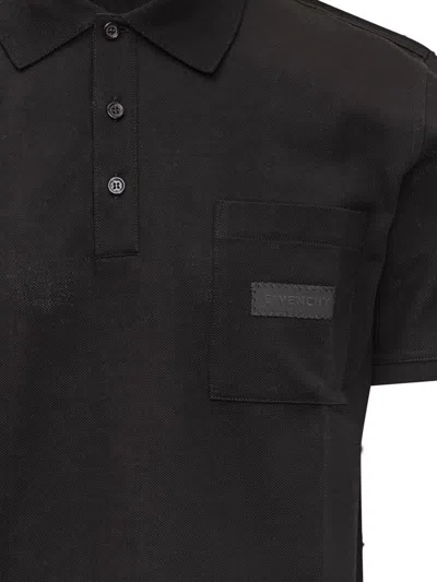 Givenchy Black Polo With  Logo In Black