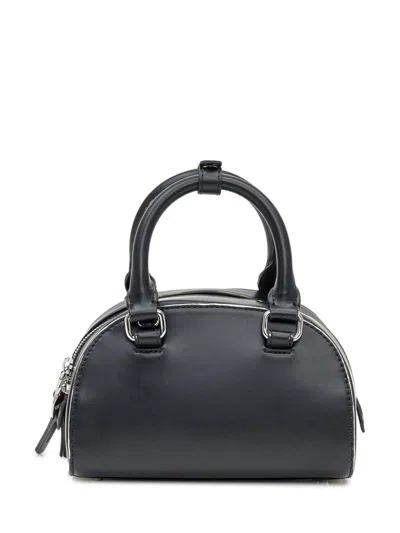 Diesel Women Black 1dr Dome Crossbody Mini Bowling Bag In Black