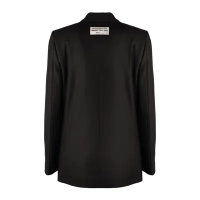 Department Five Department 5 Chelsea Double-breasted Blazer In Black Gabardine In Black