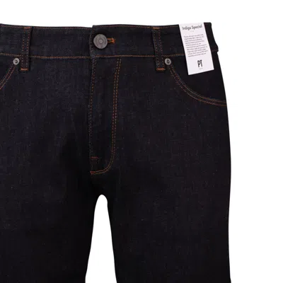 Pt Torino Indigo Special Dark Blue Jeans In Blue