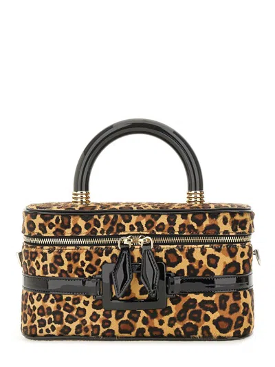 Roger Vivier Belle Vivier Vanity Mini Handbag In Brown