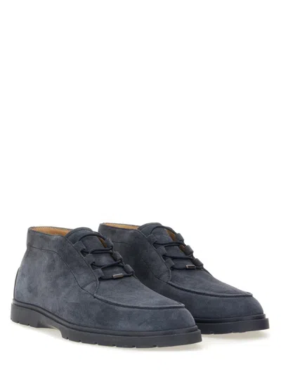 Tod's Mens Tods Ibrido Suede Desert Boots In Blue