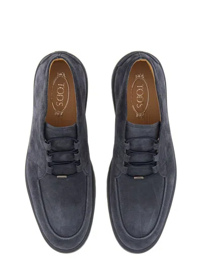 Tod's Mens Tods Ibrido Suede Desert Boots In Blue