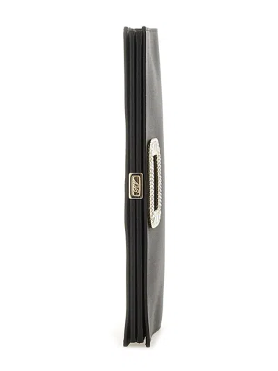 Roger Vivier "pilgrim" Buckle Clutch Bag In Black