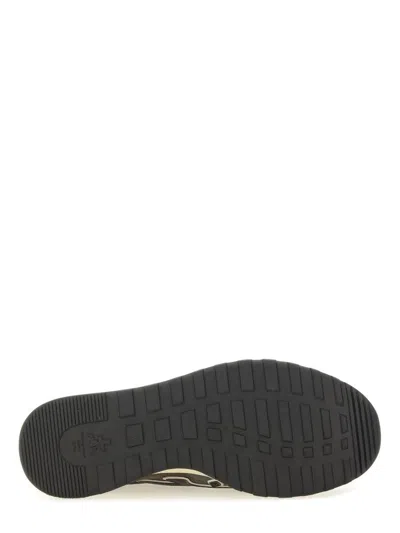 Premiata Stylish Sneakers With Contrast Sole And Padded Collar In Multi