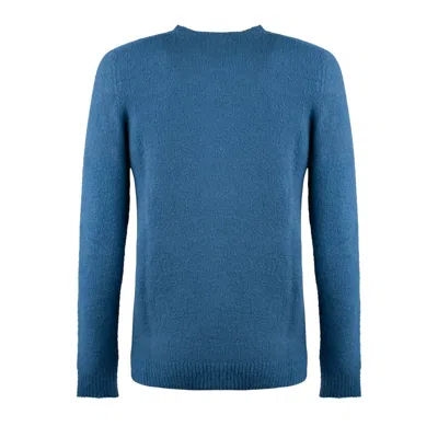 Roberto Collina Avio Bouclé Crew-neck Sweater In Blue