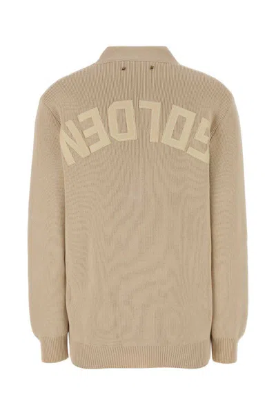 Golden Goose Cardigan Danielle In Misto Cotone Stretch Beige  Donna In Brown
