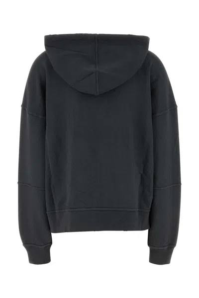 Golden Goose Deluxe Brand Dark Grey Cotton Oversize Ottaviano Sweatshirt In Gray