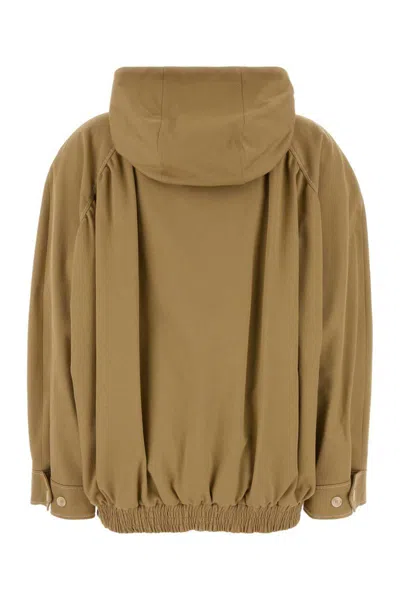 Marni Beige Drill Jacket In Brown