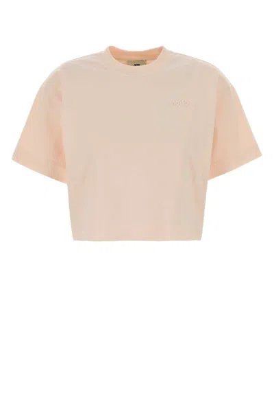 Autry Pink Crewneck Logo T-shirt In Pink