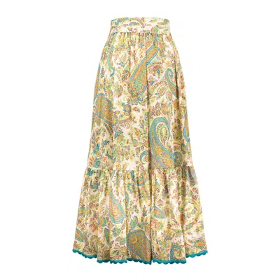 Etro Skirt With Paisley Print In Multi