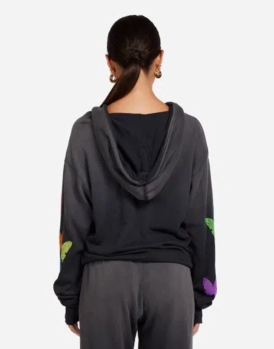 Lauren Moshi Hezly Neon Stud Butterflies In Multi