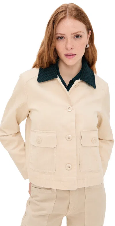 Birds Of Paradis Atlas Corduroy Jacket Oat In Neutral