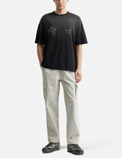 Represent Hand Drawn Thoroughbred T-shirt In Black