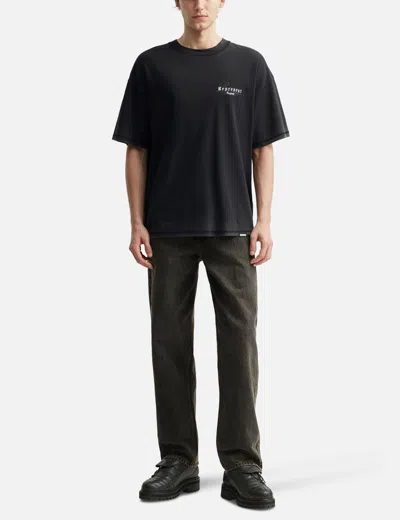 Represent T-shirt England Legacy Oversize In Cotone Nero Uomo In Blue