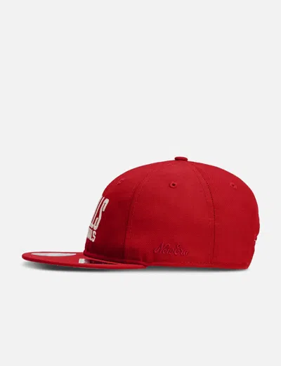 New Era X Essentials Nba Chicago Bulls 9fifty Cap In Red
