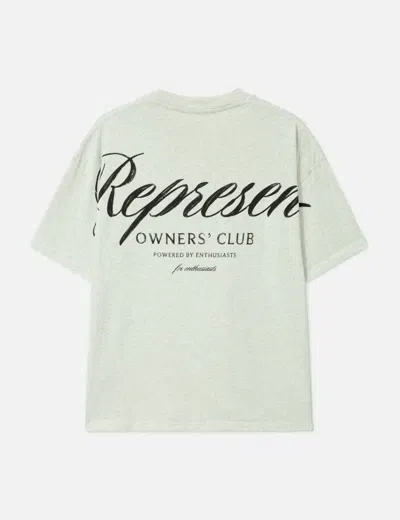Represent Owners Club Script T-shirt In Neutral