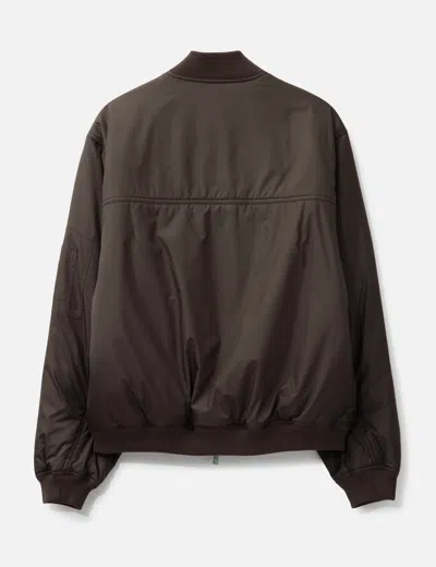 Represent Smart Quilted Shell Bomber Jacket In Brown