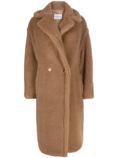 Max Mara Maxmara Teddy Bear Icon Coat Camel In Brown