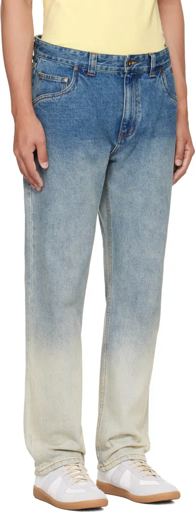 Dime Blue Straight Jeans
