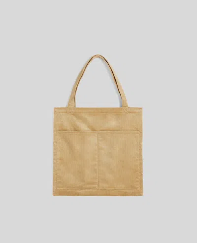 Aspesi Borsa Shopper In Velluto A Coste - Cammello In Brown