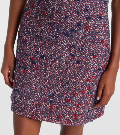 Gucci Textured Wool Dress Featuring Signature Buttons In Red