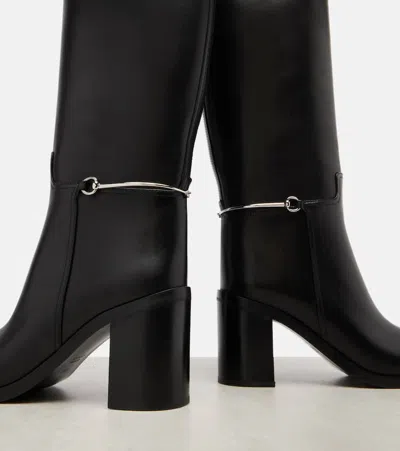 Gucci Damenstiefel Mit Schmalem Horsebit In Black