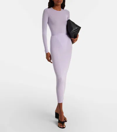 Wardrobe.nyc Wardrobe. Nyc Sheer Bodysuit In Purple