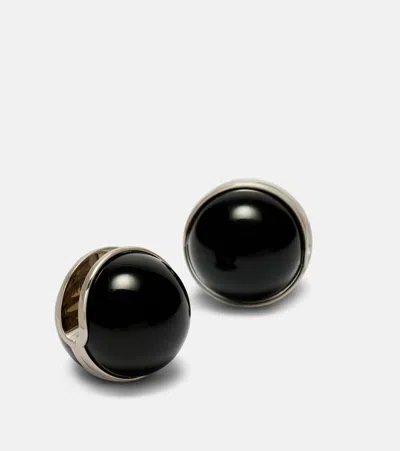 Alaïa Sphere Earrings In Black