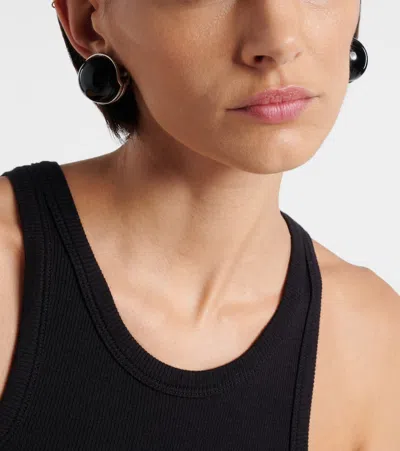 Alaïa Sphere Earrings In Black