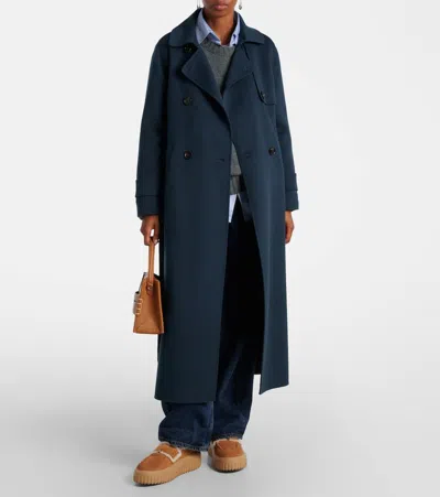 绒面革羊毛皮边饰便鞋