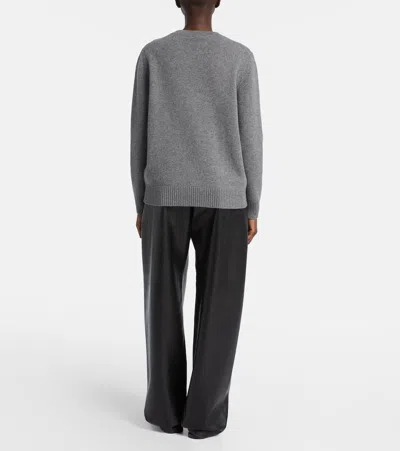 Givenchy Logo Wool And Cashmere Sweater In Gray