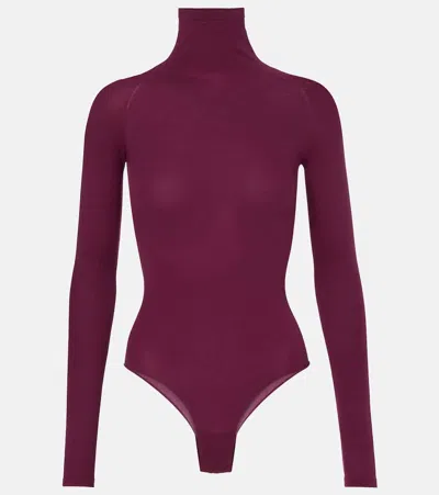 Alaïa Second Skin Bodysuit In Pink