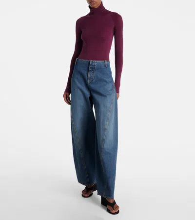 Alaïa Second Skin Bodysuit In Pink