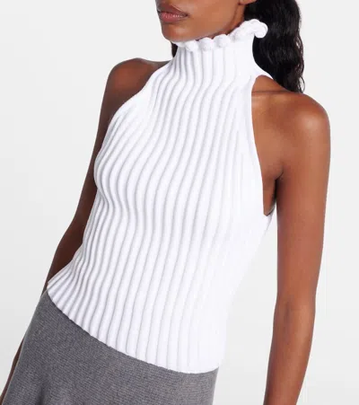 Alaïa Alaia Women Viscose Halter Top In White