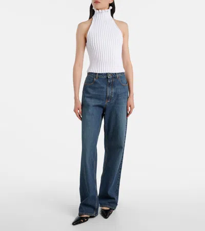 Alaïa Alaia Women Viscose Halter Top In White